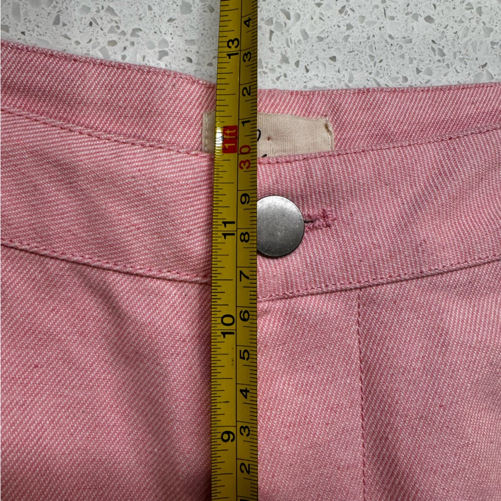 Lina - Pink wide Leg Bow Jeans size Medium - Picture 12 of 15